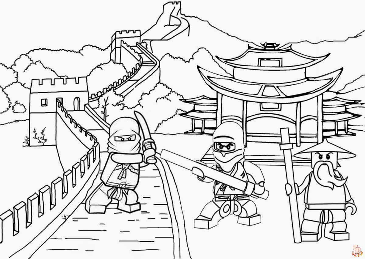 Coloriage Ninjago - Pages gratuites de personnages de Ninjago à colorier