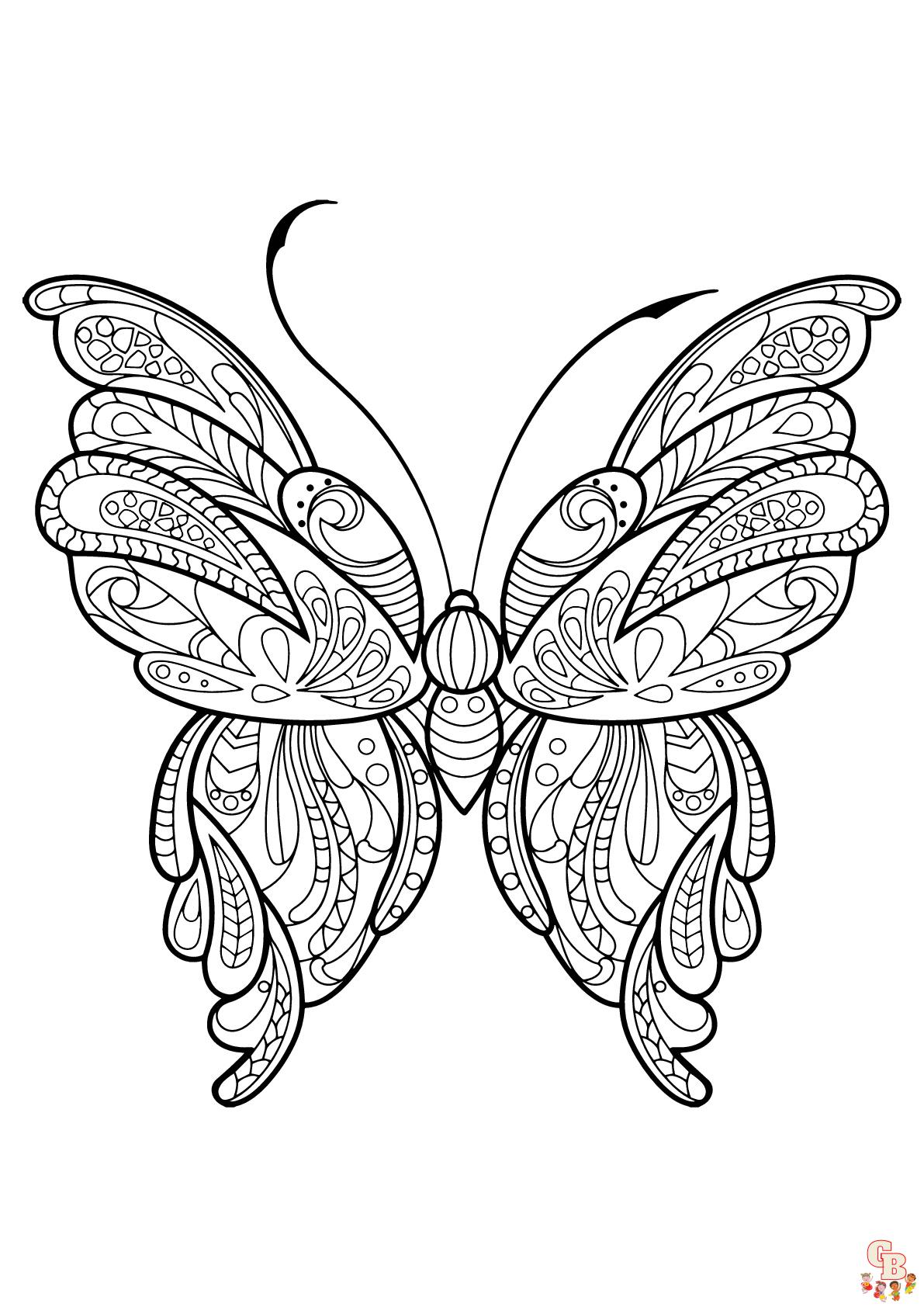 Coloriage papillon - Des modèles gratuits pour enfants et passionnés d'insectes