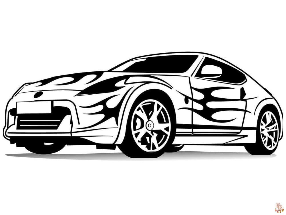 Les meilleurs coloriages de voitures de courses en ligne - Coloriage voiture de course gratuit