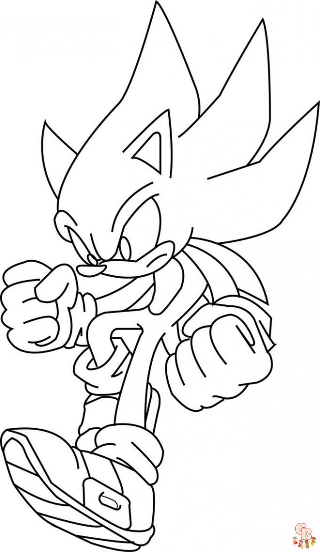 Coloriage Dark Sonic