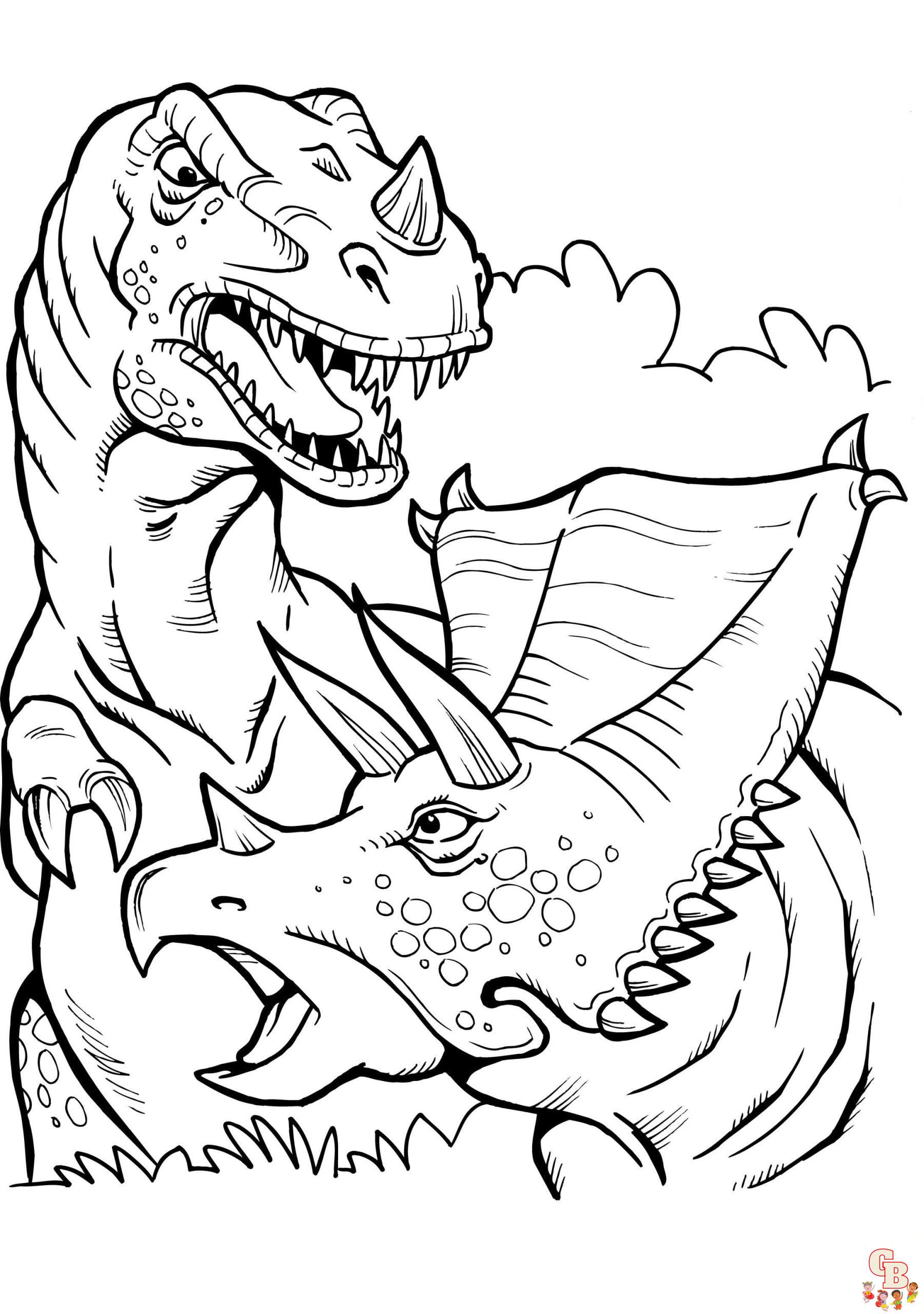 Coloriage Triceratops