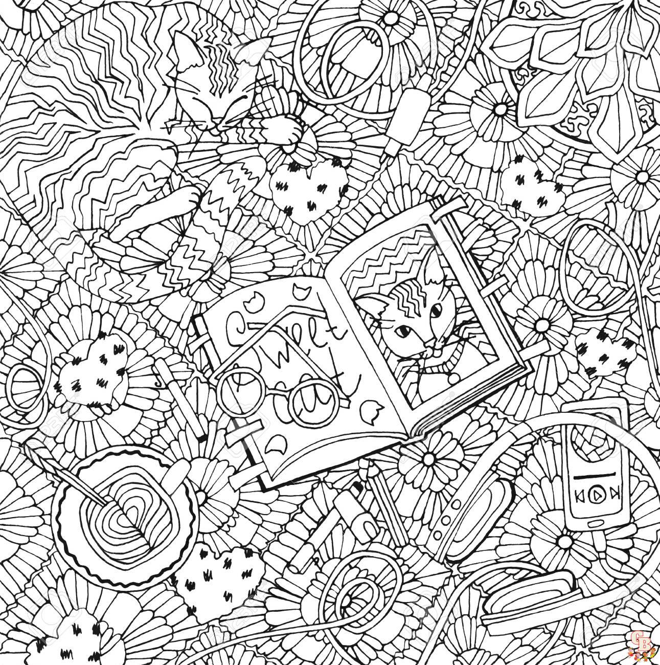 coloriage aesthetic