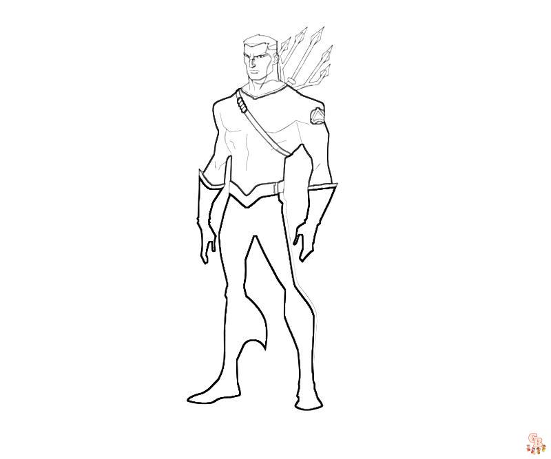 Dibujo de Aquaman para colorear