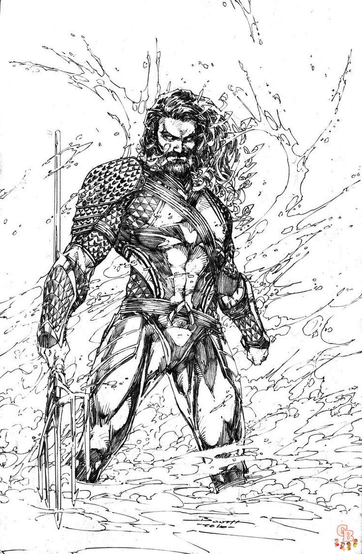 Aquaman coloring page