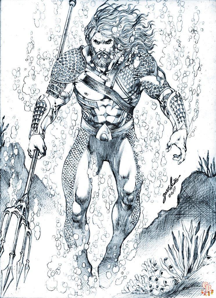 Aquaman coloring page