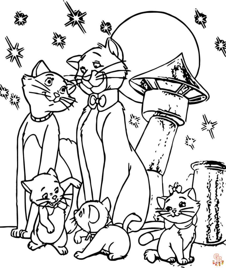 Aristocats coloring page