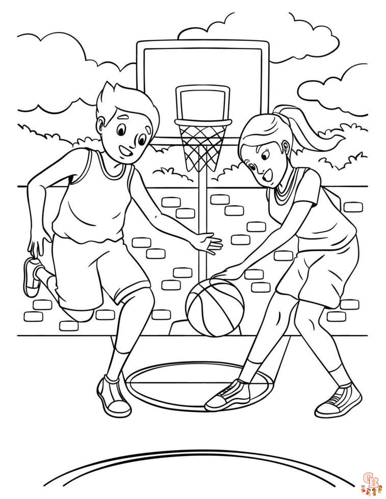 Coloriage Basket