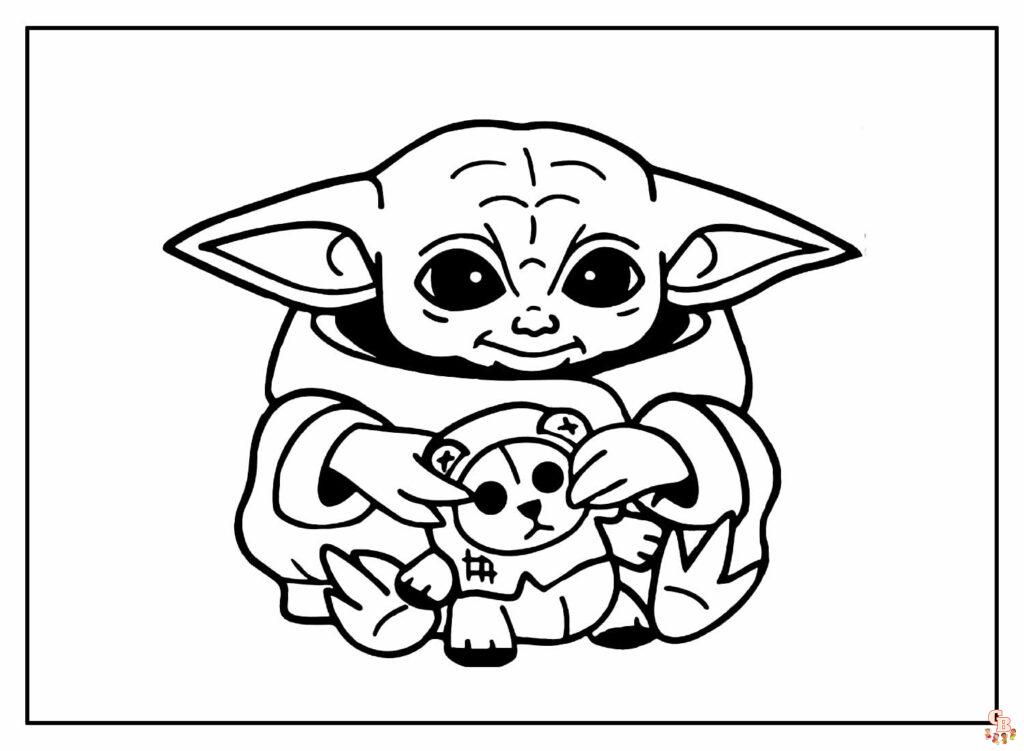 Malvorlage Baby Yoda