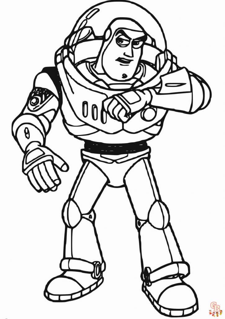 Buzz Lightyear Coloring Page