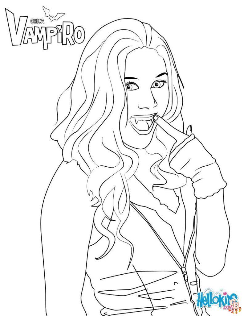 Desenho de Chica Vampiro para colorir
