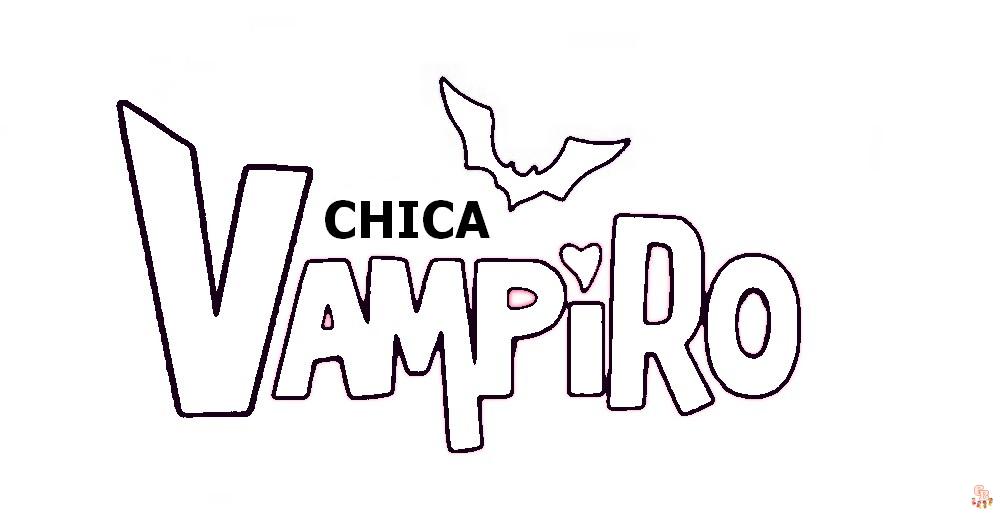 Chica Vampiro kleurplaat