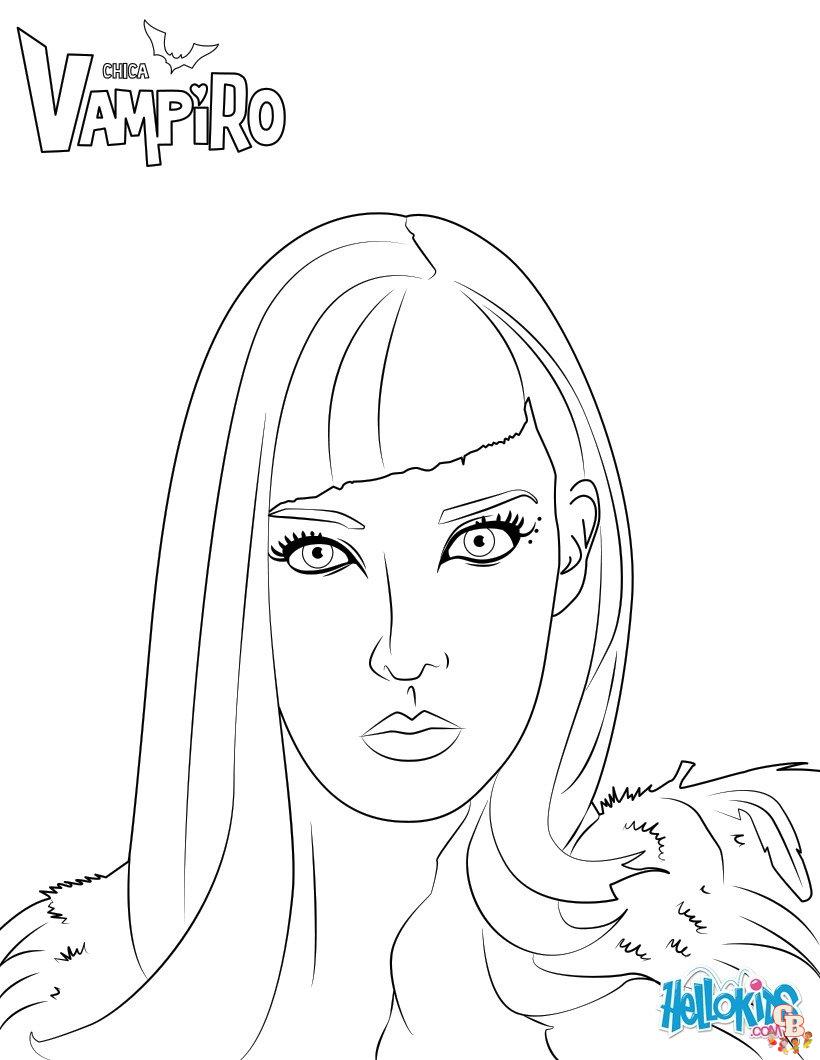 Desenho de Chica Vampiro para colorir