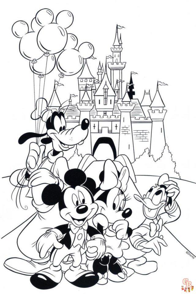 Página para colorear de bebé de Disney