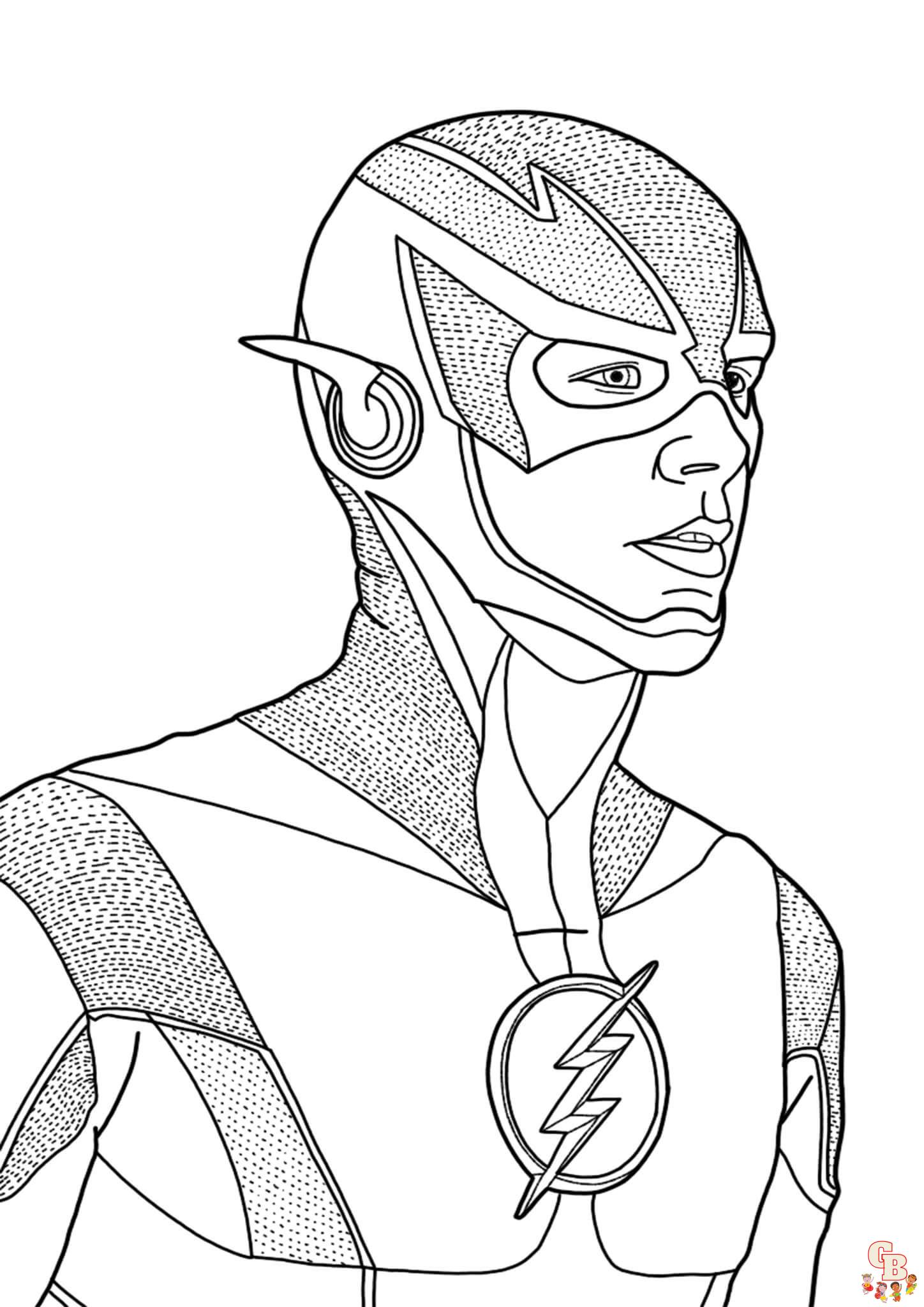 Flash Super Heroes -värityssivu