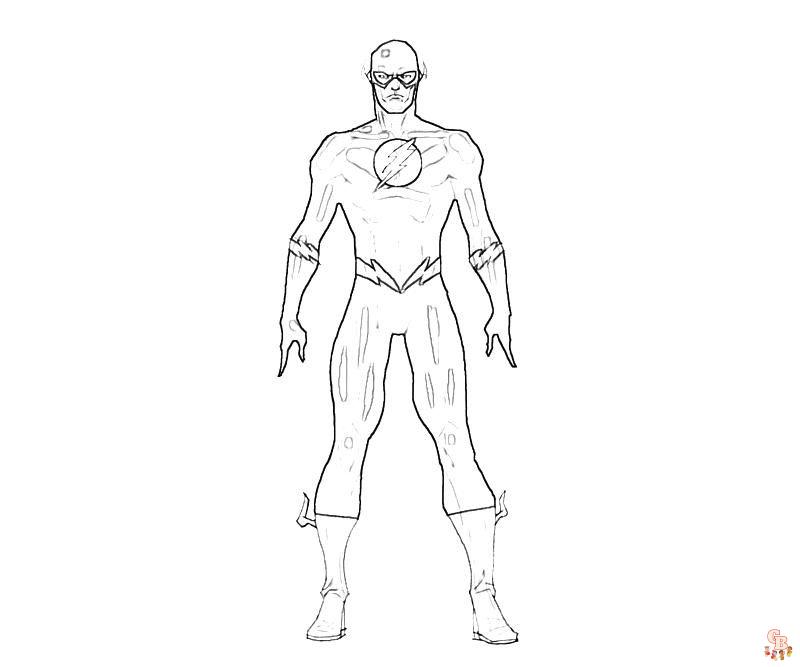 Flash-Superhelden-Malseite