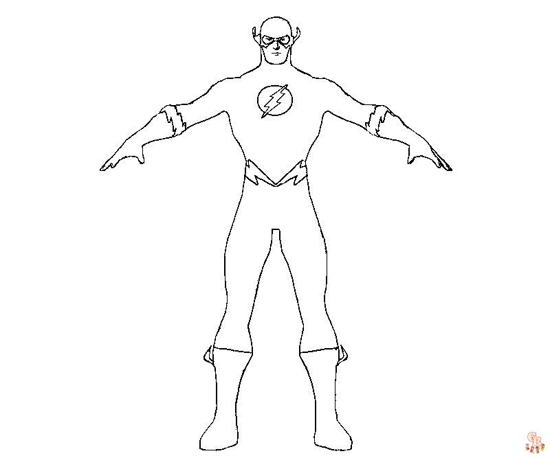 Flash Super Heroes -värityssivu