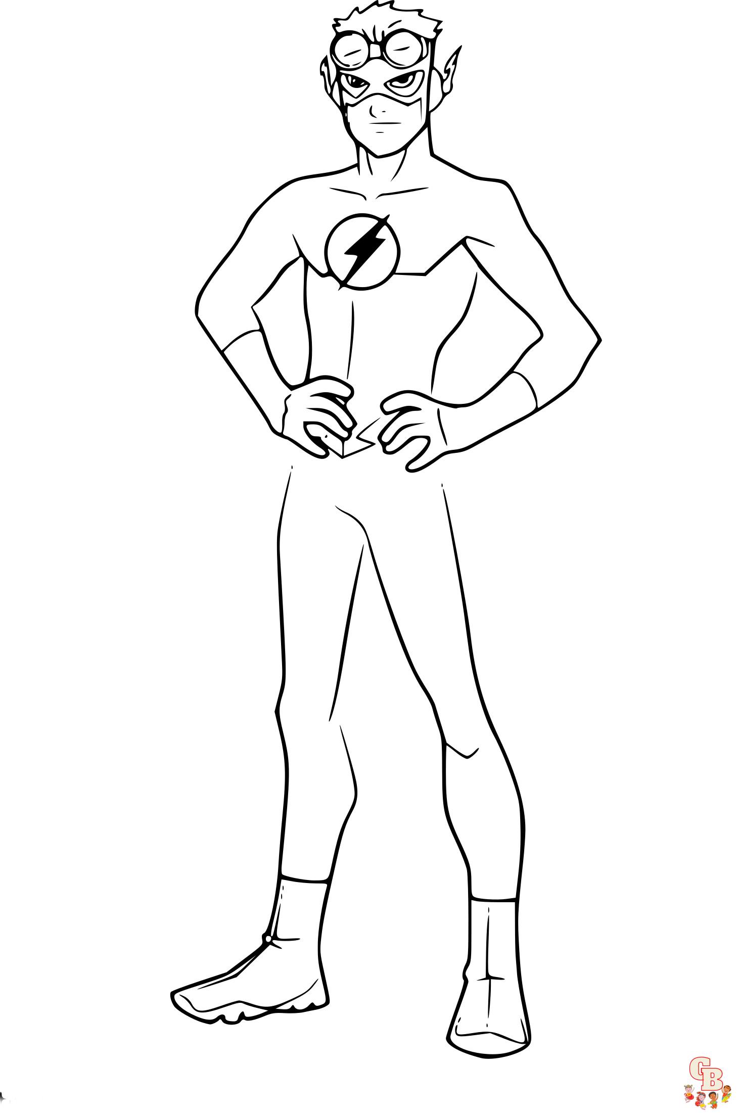 Coloring Flash Super Heroes