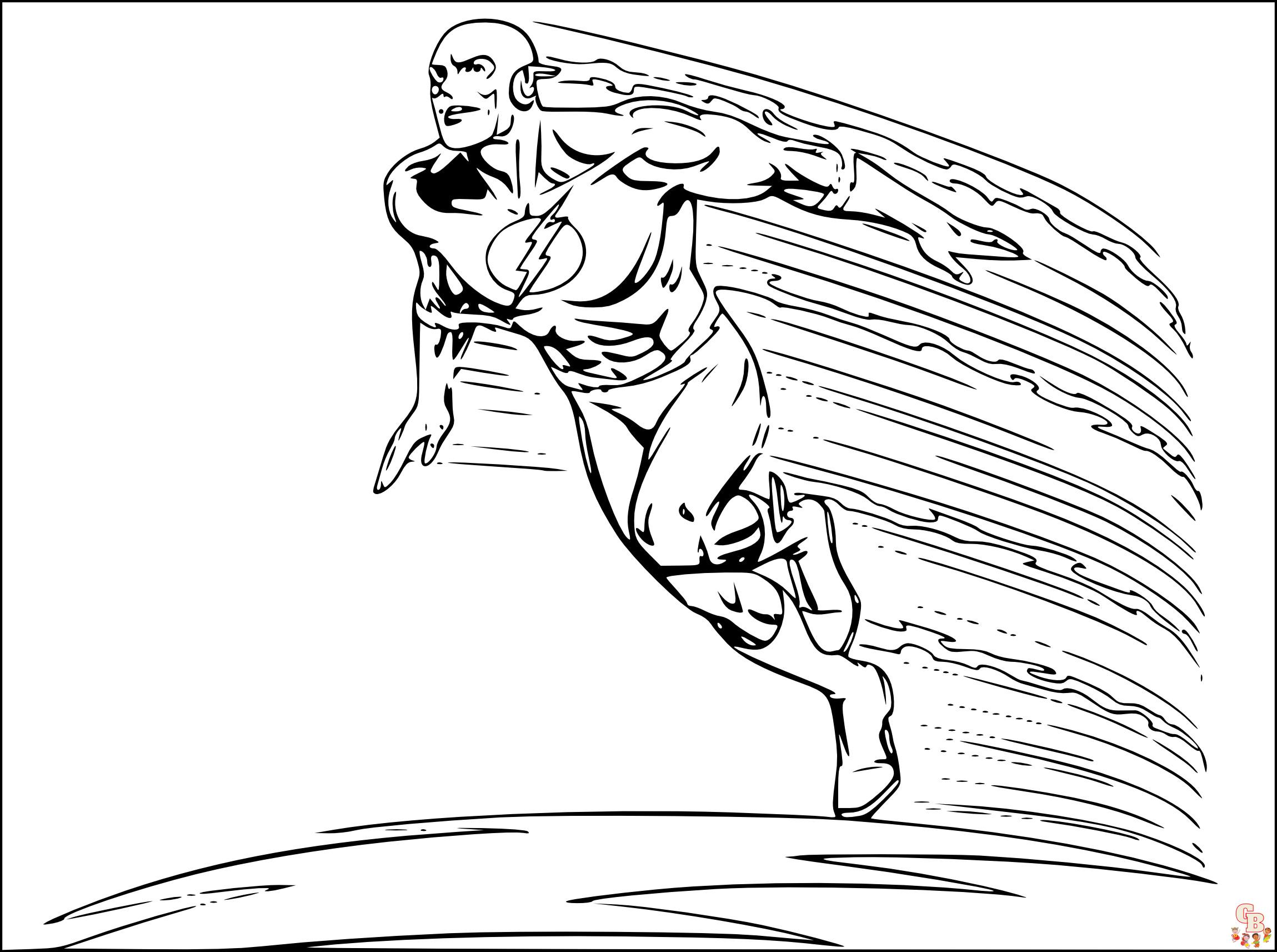 Flash Süper Kahramanlar Boyama Sayfası