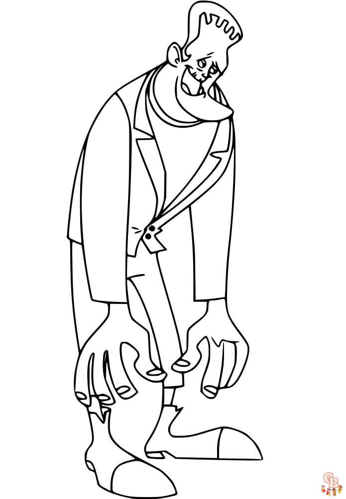 Desen de colorat Frankenstein