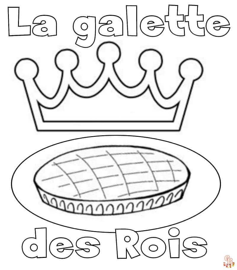 Coloriage Galette Des Rois