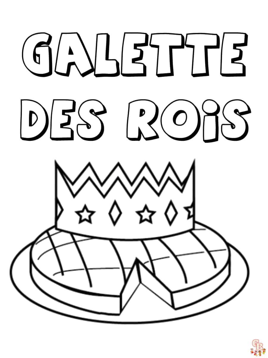 Coloriage Galette Des Rois