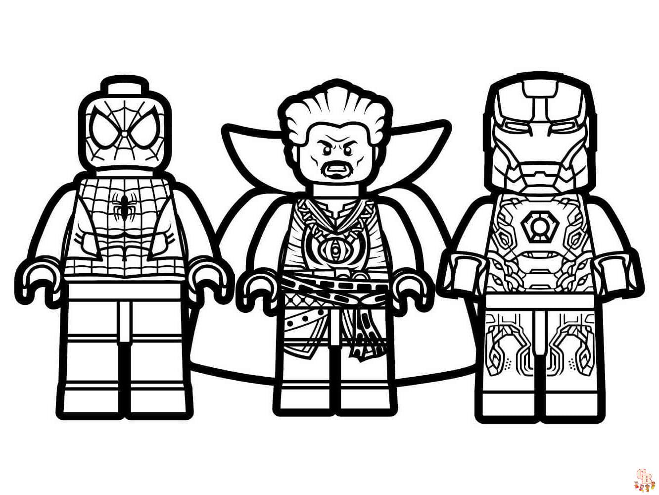 Lego Super Heroes Coloring Page