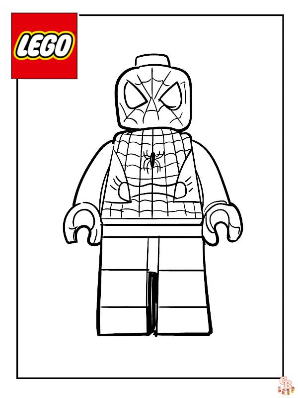 レゴスーパーヒーローぬりえページ
