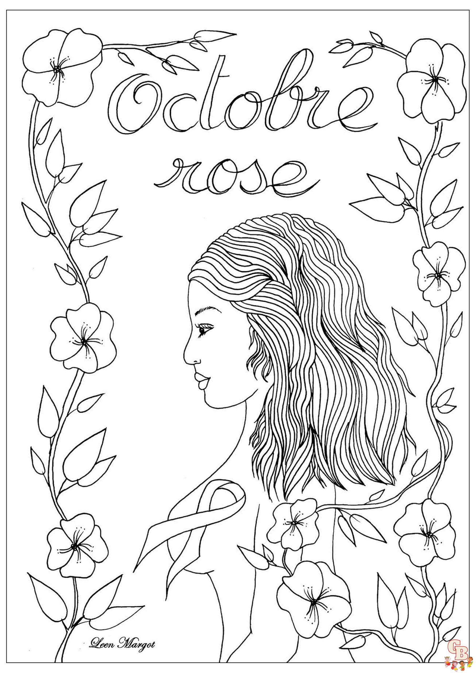 Coloriage Octobre Rose