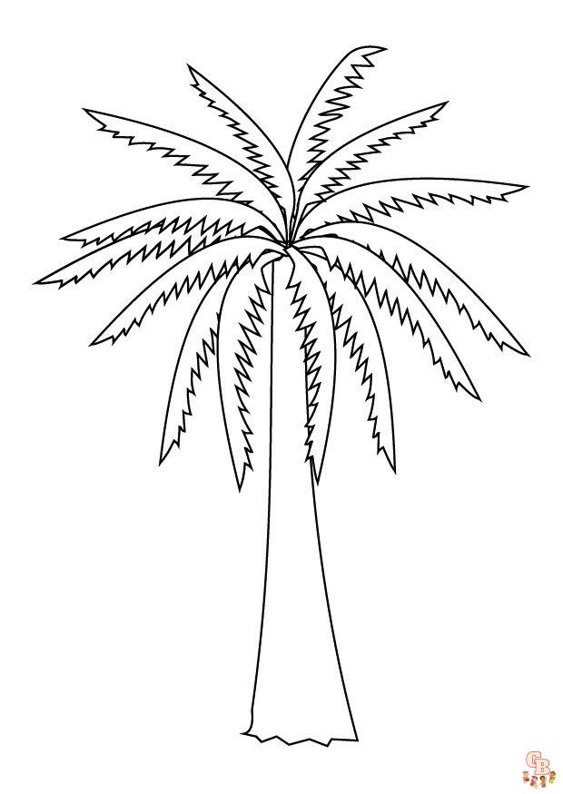 Palmujen värityssivu