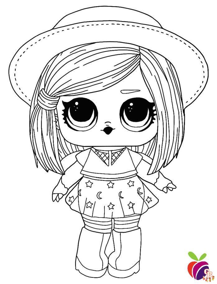 Lol Doll Surprise Hair Goals Coloring Page