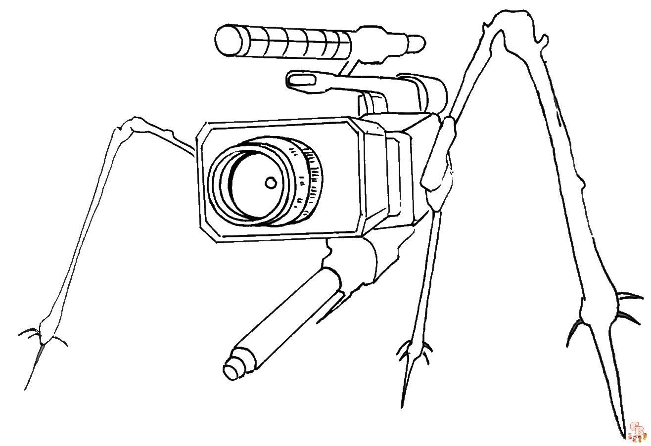 coloriage cameraman