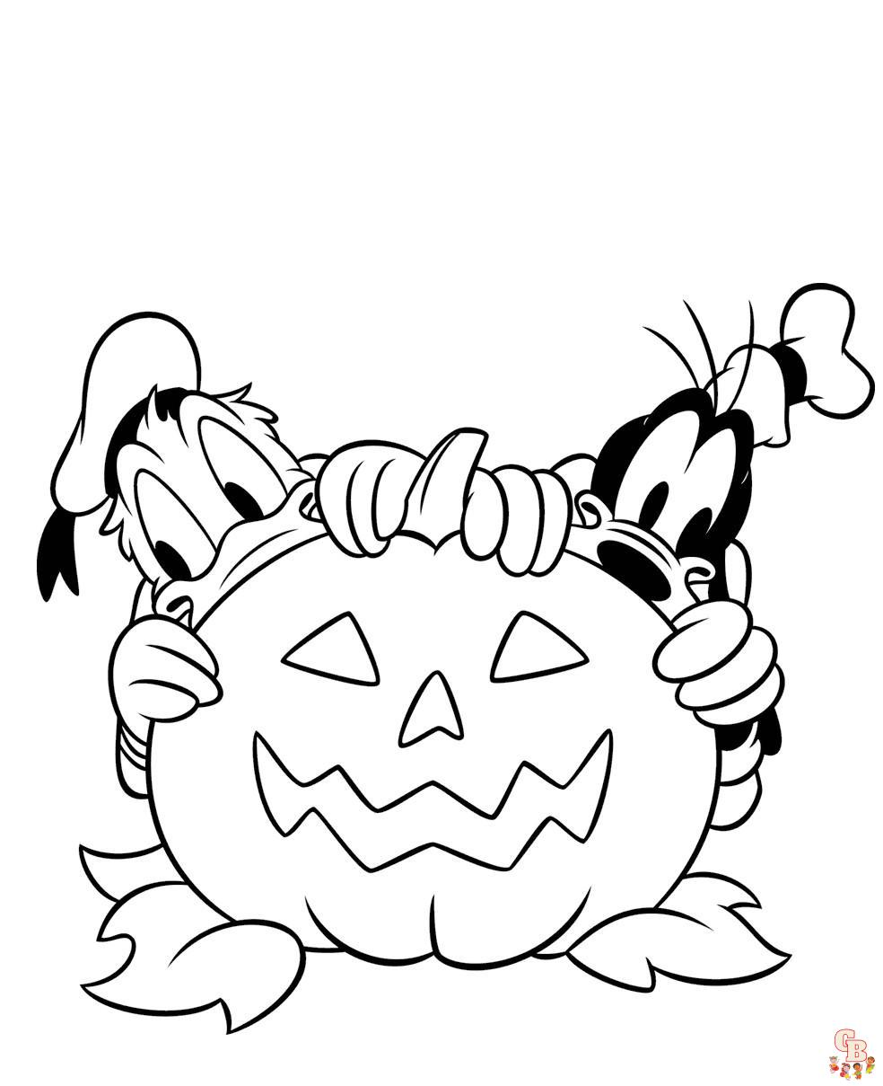 pagina de colorat disney halloween