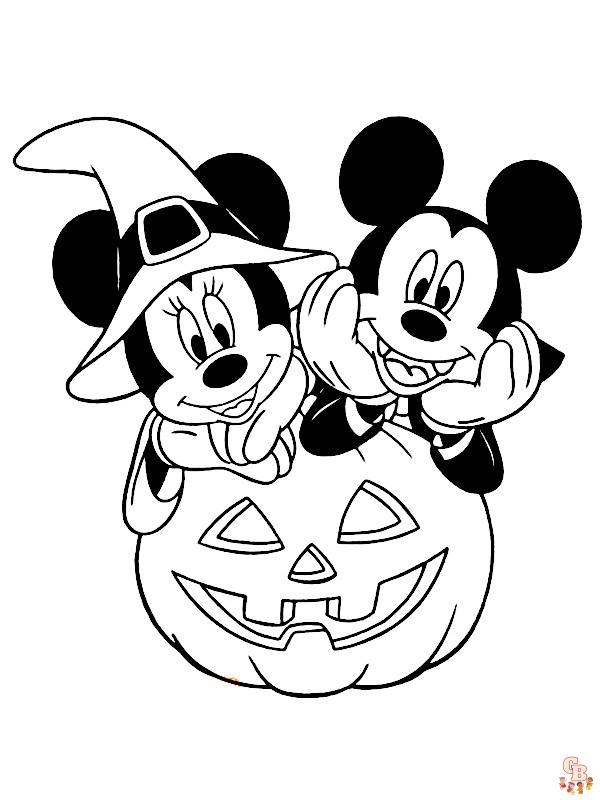 Disney Halloween kleurplaat