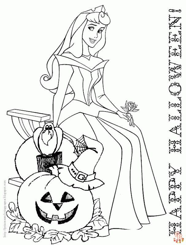 Dibujos para colorear de Halloween de Disney