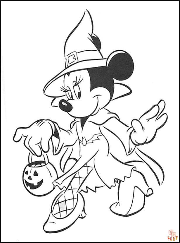 Dibujos para colorear de Halloween de Disney