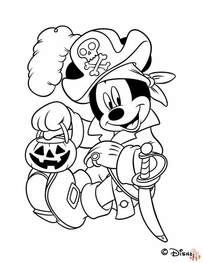 disney halloween coloring page