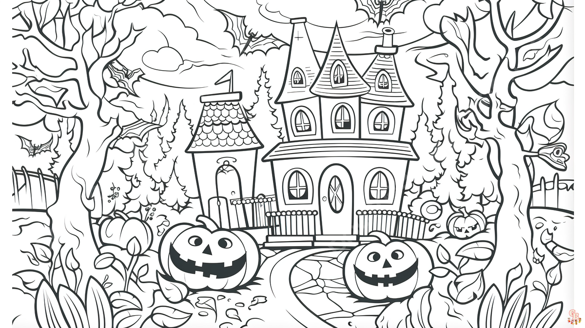pagina da colorare di halloween disney