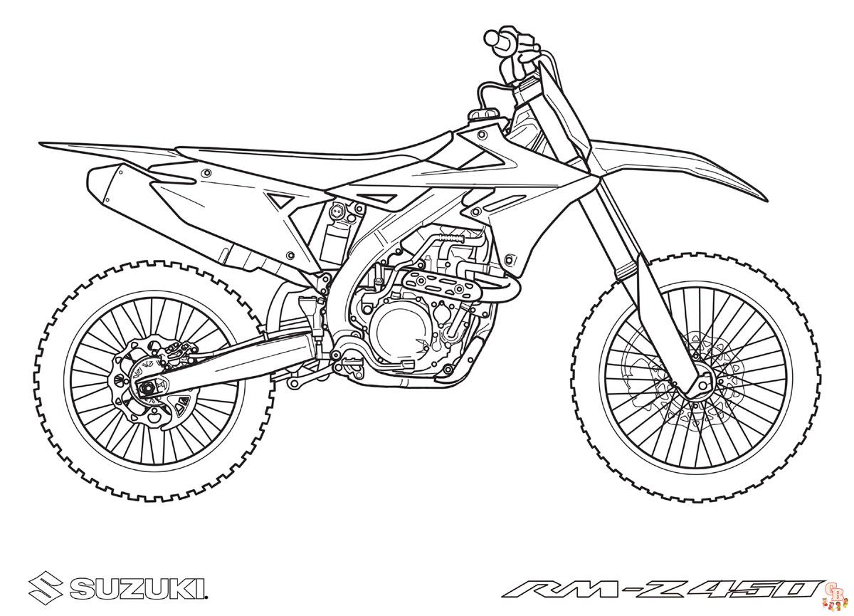 coloriage pages moto