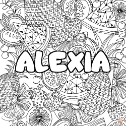 Coloriage Alexia