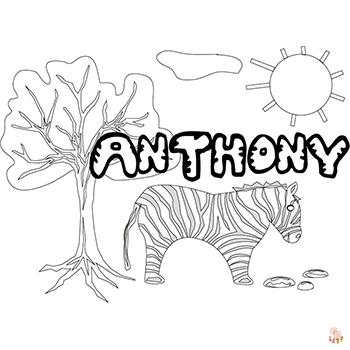 Coloriage Anthony