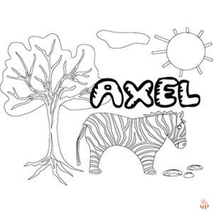 Coloriage Axel