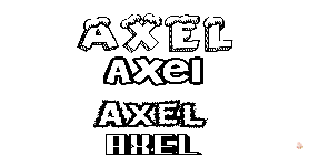Färbung Axel