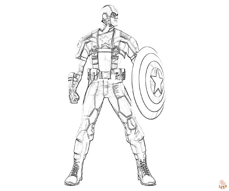 Coloriage Captain Marvel