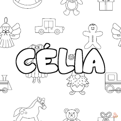 Coloriage Celia
