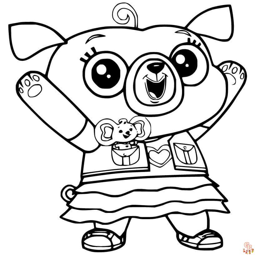 Chip And Potato Coloring Page