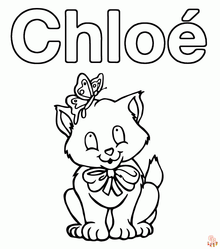 Coloriage Chloe