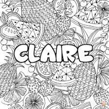 Coloriage Claire