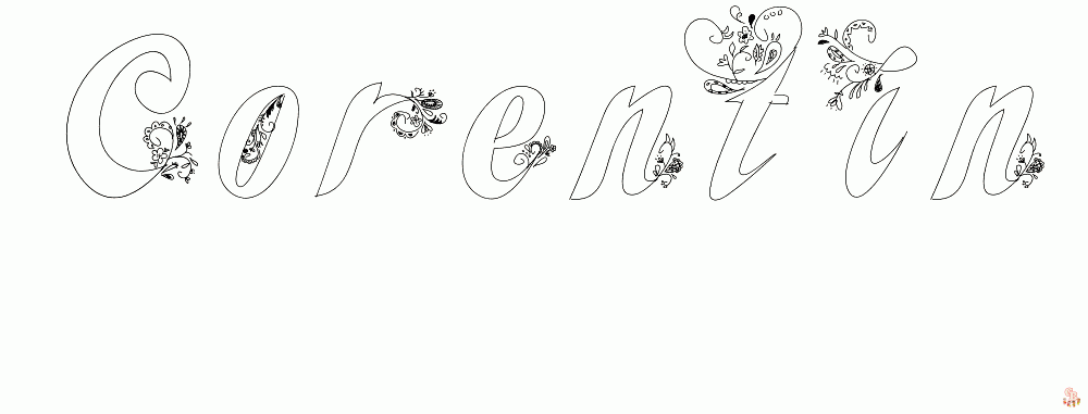 Coralie coloring page