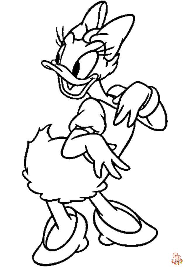 Coloriage Daisy Duck