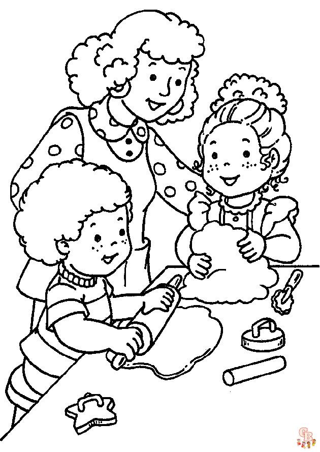 Coloriage Famille